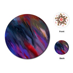 Abstract Paint Painting Watercolor Playing Cards Single Design (round)