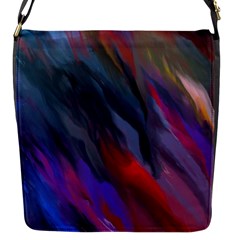 Abstract Paint Painting Watercolor Flap Closure Messenger Bag (s) by Vaneshart