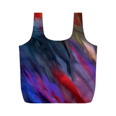 Abstract Paint Painting Watercolor Full Print Recycle Bag (m) by Vaneshart