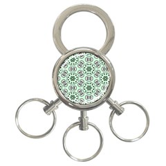 Background Texture Dots Pattern 3-ring Key Chain by Vaneshart