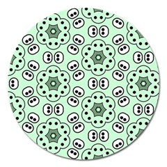 Background Texture Dots Pattern Magnet 5  (round) by Vaneshart