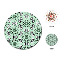 Background Texture Dots Pattern Playing Cards Single Design (round)