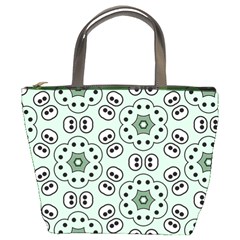 Background Texture Dots Pattern Bucket Bag by Vaneshart