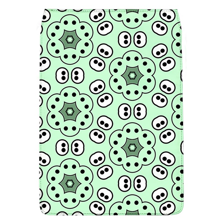 Background Texture Dots Pattern Removable Flap Cover (L)