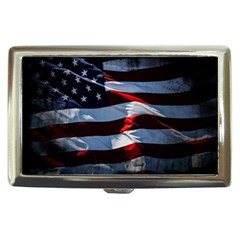 Grunge American Flag Cigarette Money Case by Vaneshart