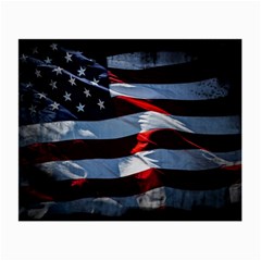 Grunge American Flag Small Glasses Cloth by Vaneshart