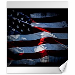 Grunge American Flag Canvas 8  X 10  by Vaneshart