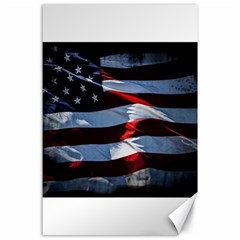 Grunge American Flag Canvas 24  X 36  by Vaneshart