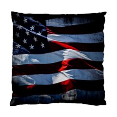 Grunge American Flag Standard Cushion Case (one Side) by Vaneshart