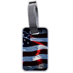 Grunge American Flag Luggage Tag (two Sides) by Vaneshart