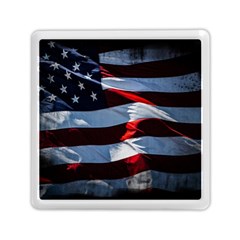 Grunge American Flag Memory Card Reader (square) by Vaneshart