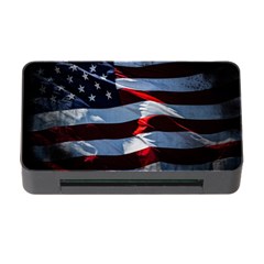 Grunge American Flag Memory Card Reader With Cf by Vaneshart