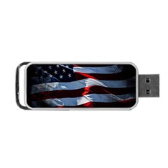 Grunge American Flag Portable Usb Flash (one Side) by Vaneshart