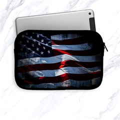 Grunge American Flag Apple Ipad Mini Zipper Cases by Vaneshart