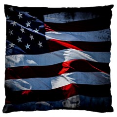 Grunge American Flag Standard Flano Cushion Case (one Side) by Vaneshart