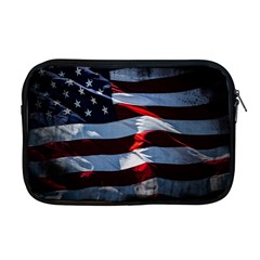 Grunge American Flag Apple Macbook Pro 17  Zipper Case by Vaneshart