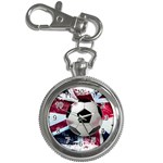 Soccer Ball With Great Britain Flag Key Chain Watches Front