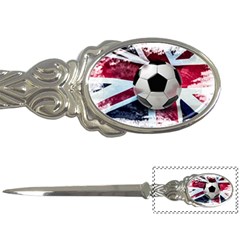 Soccer Ball With Great Britain Flag Letter Opener by Vaneshart