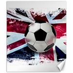 Soccer Ball With Great Britain Flag Canvas 8  x 10  8.15 x9.66  Canvas - 1