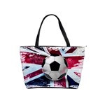 Soccer Ball With Great Britain Flag Classic Shoulder Handbag Front