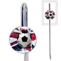 Soccer Ball With Great Britain Flag Book Mark by Vaneshart