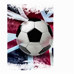 Soccer Ball With Great Britain Flag Small Garden Flag (two Sides) by Vaneshart