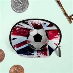 Soccer Ball With Great Britain Flag Accessory Pouch (small) by Vaneshart