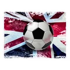 Soccer Ball With Great Britain Flag Double Sided Flano Blanket (mini)  by Vaneshart