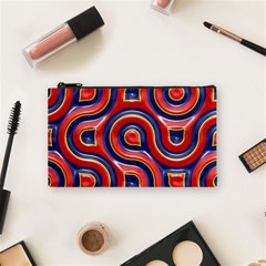 Pattern Curve Design Cosmetic Bag (small) by Vaneshart