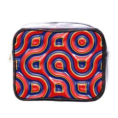 Pattern Curve Design Mini Toiletries Bag (one Side) by Vaneshart