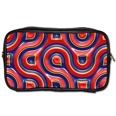 Pattern Curve Design Toiletries Bag (one Side) by Vaneshart