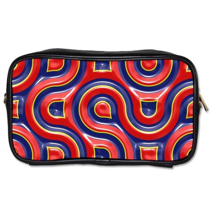 Pattern Curve Design Toiletries Bag (Two Sides)