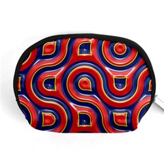 Pattern Curve Design Accessory Pouch (medium) by Vaneshart