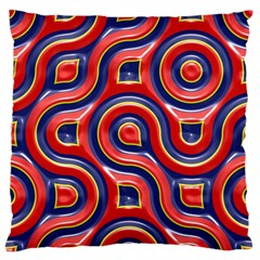 Pattern Curve Design Large Flano Cushion Case (two Sides) by Vaneshart