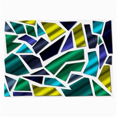 Mosaic Shapes Large Glasses Cloth by Vaneshart