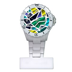 Mosaic Shapes Plastic Nurses Watch by Vaneshart