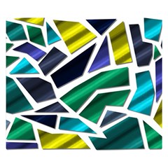 Mosaic Shapes Double Sided Flano Blanket (small)  by Vaneshart