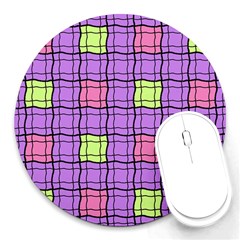 Background Pattern Seamless Round Mousepads by Vaneshart