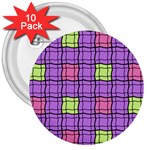 Background Pattern Seamless 3  Buttons (10 pack)  Front