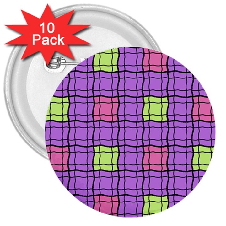 Background Pattern Seamless 3  Buttons (10 pack) 