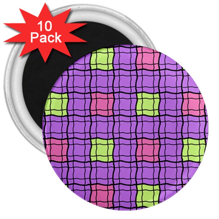 Background Pattern Seamless 3  Magnets (10 pack) 