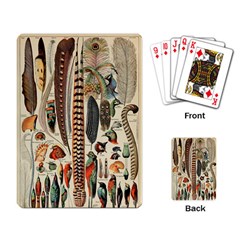 Feathers Birds Vintage Art Playing Cards Single Design (rectangle) by Vaneshart