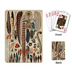 Feathers Birds Vintage Art Playing Cards Single Design (Rectangle) Back