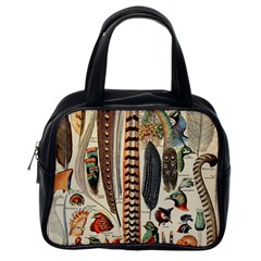 Feathers Birds Vintage Art Classic Handbag (one Side) by Vaneshart