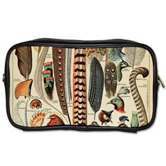 Feathers Birds Vintage Art Toiletries Bag (one Side) by Vaneshart