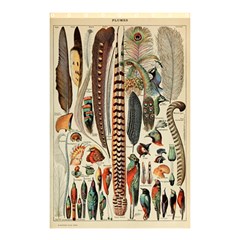 Feathers Birds Vintage Art Shower Curtain 48  X 72  (small)  by Vaneshart