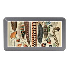 Feathers Birds Vintage Art Memory Card Reader (mini) by Vaneshart