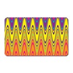 Retro Colorful Waves Background Magnet (Rectangular) Front