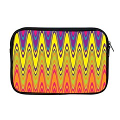 Retro Colorful Waves Background Apple Macbook Pro 17  Zipper Case by Vaneshart