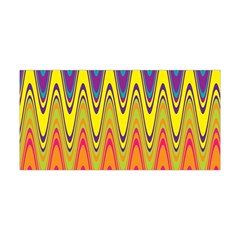 Retro Colorful Waves Background Yoga Headband by Vaneshart